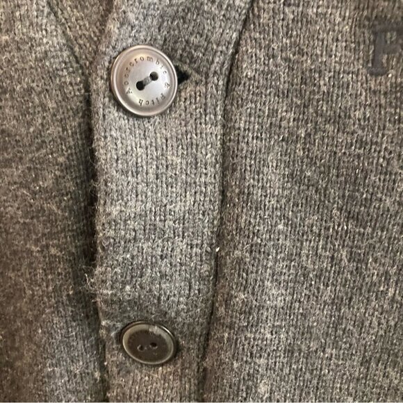 ABERCROMBIE & FITCH Sz XXL  Grandpa Core Dark Academia Emblem Pockets Cardigan - Picture 8 of 14